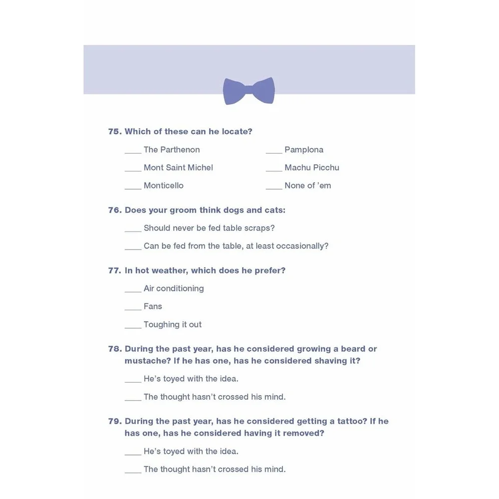 Do You Know? Ser.: Do You Know Your Groom? : A Quiz about the Man in Your...